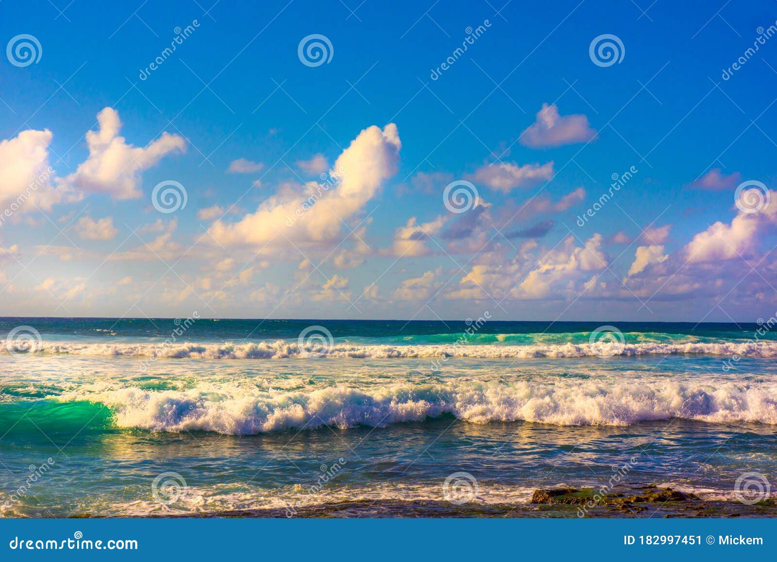 Coastline Hawaiian Island Seascape Stock Image - Image of highlight ...