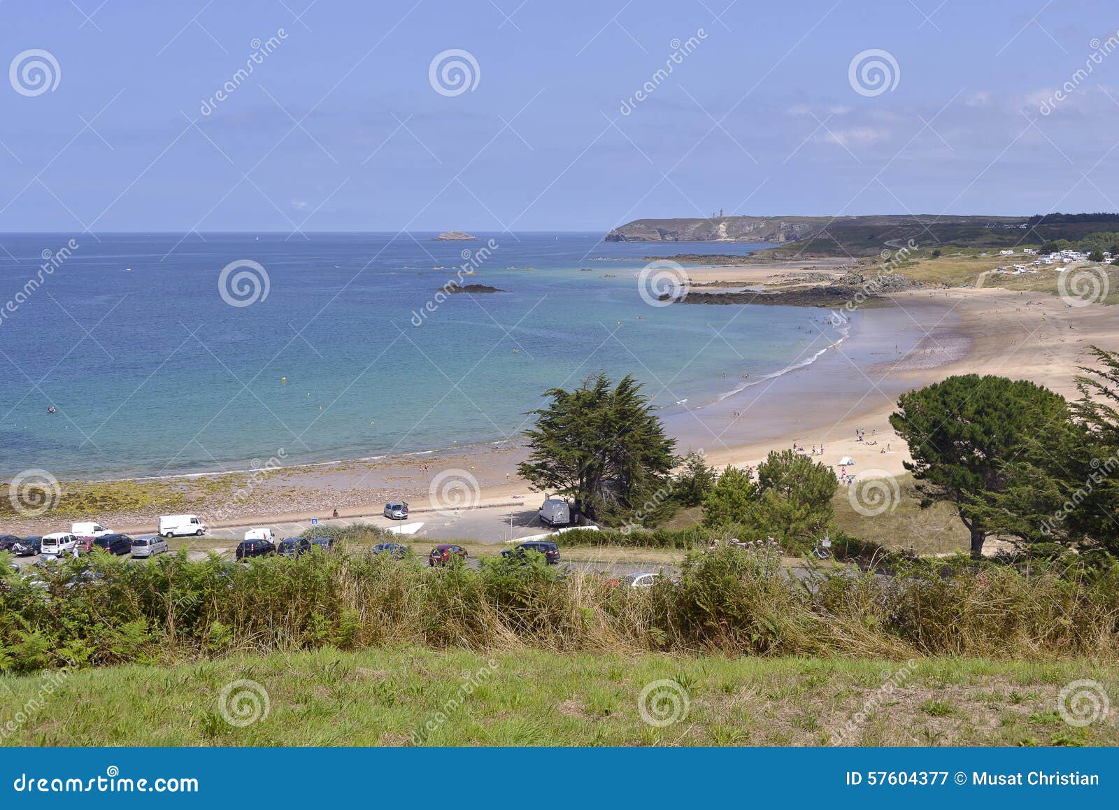 coastline of trÃÂ©hÃÂ©rel in france