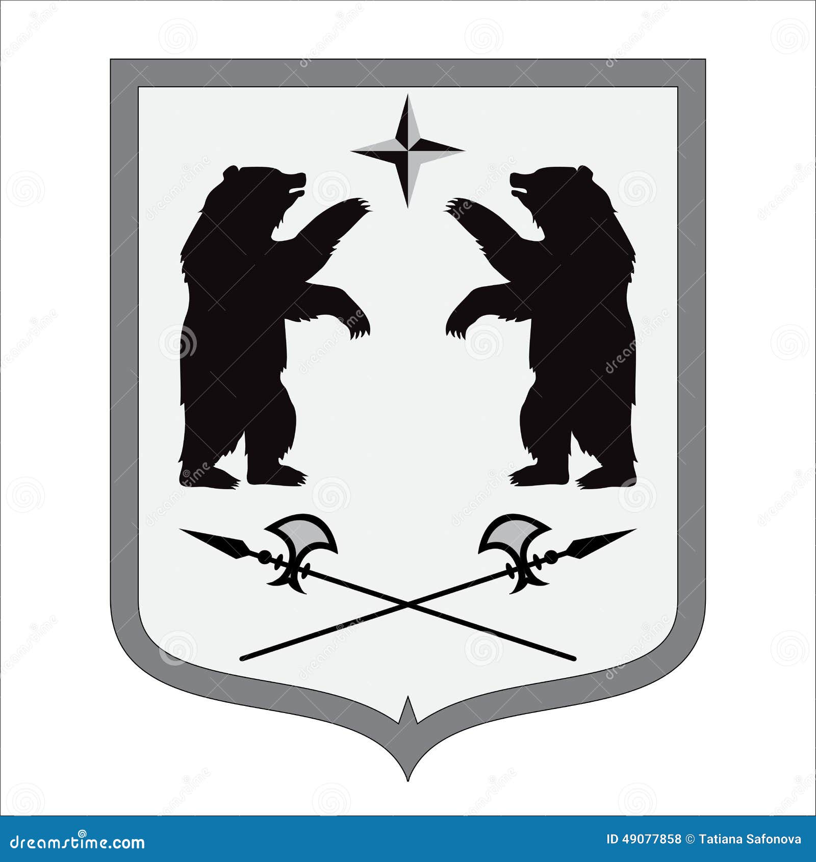 Medieval Bear Coat Of Arms