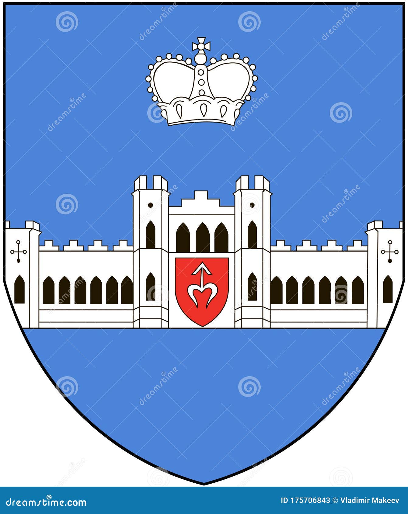coat of arms of the city of kossovo. belarus