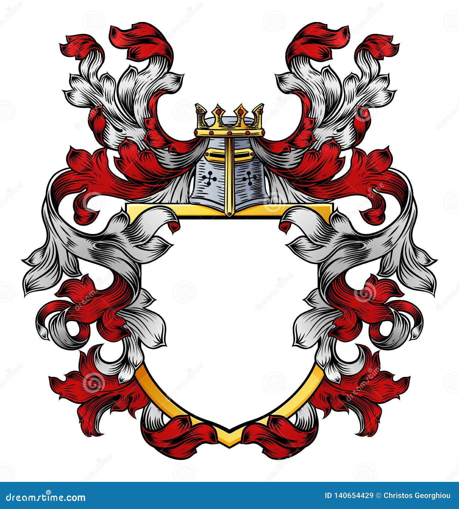 coat of arms crest knight family heraldic shield