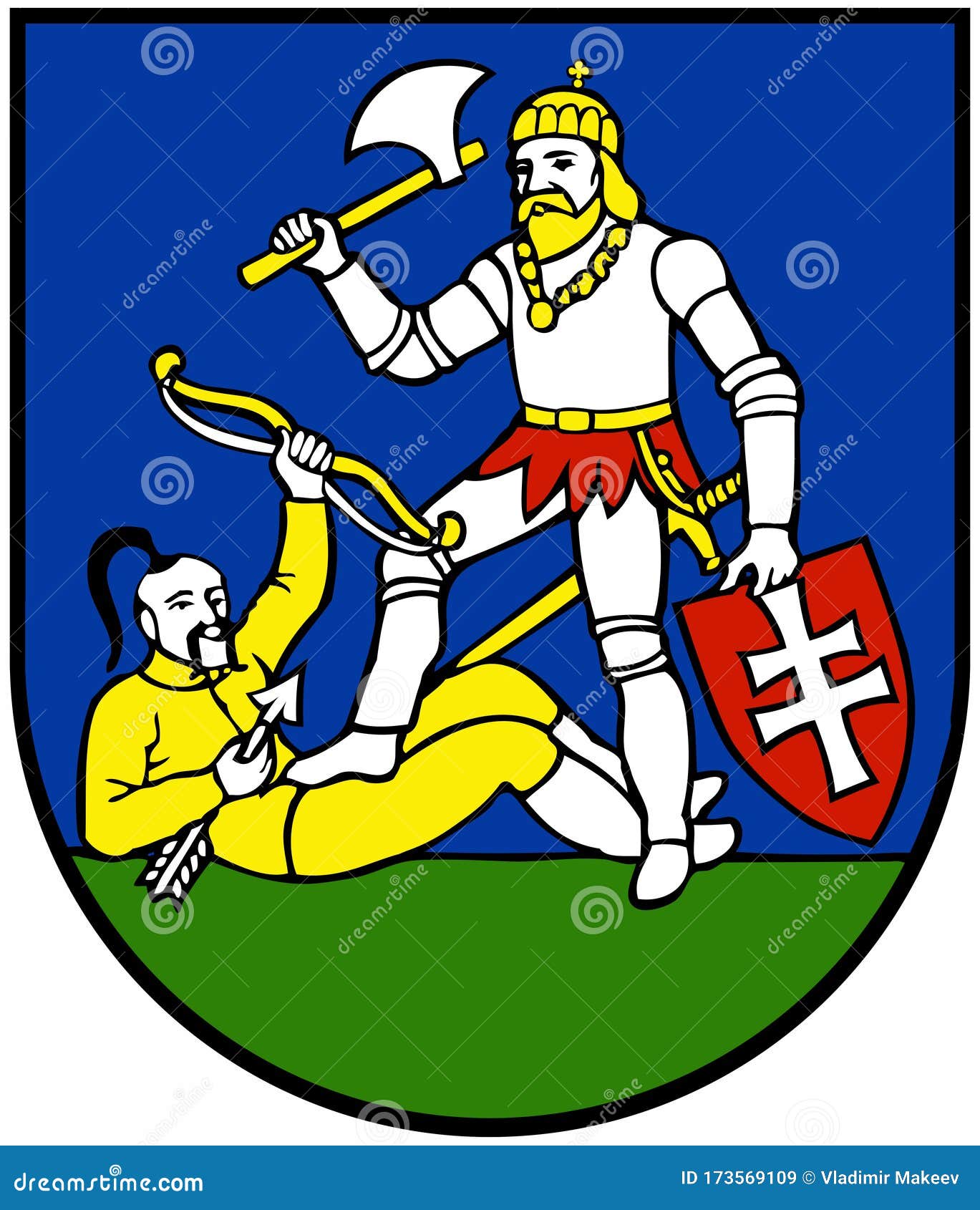 Герб венгерского города Хайдунанаш