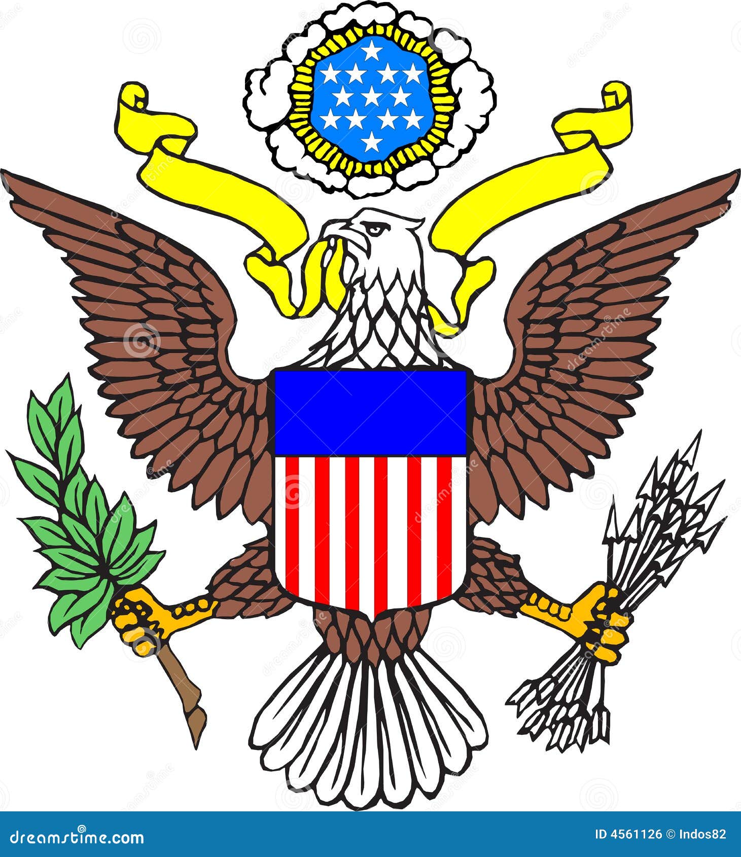 american coat of arms vector