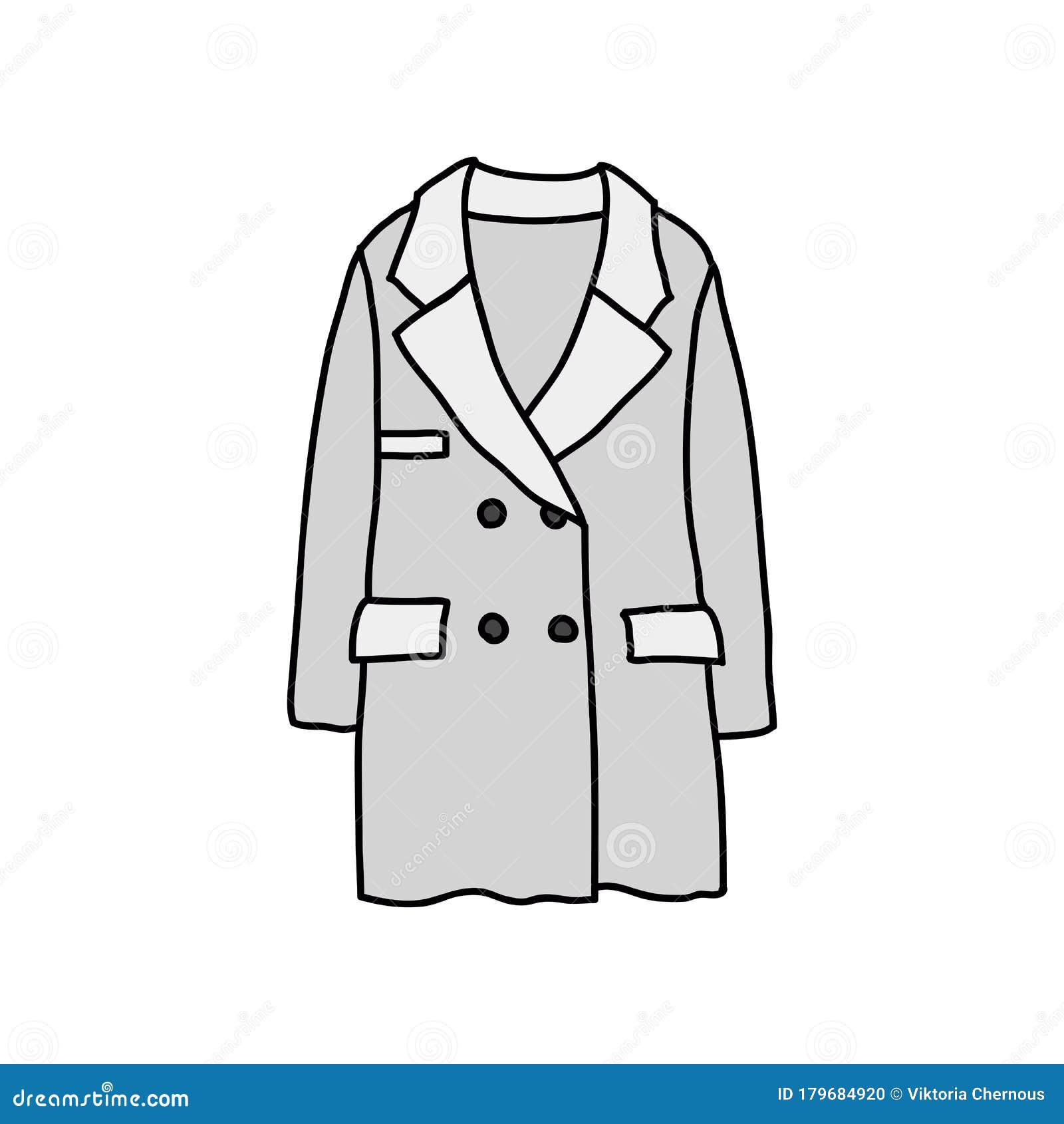 Coat doodle icon stock illustration. Illustration of autumn 179684920