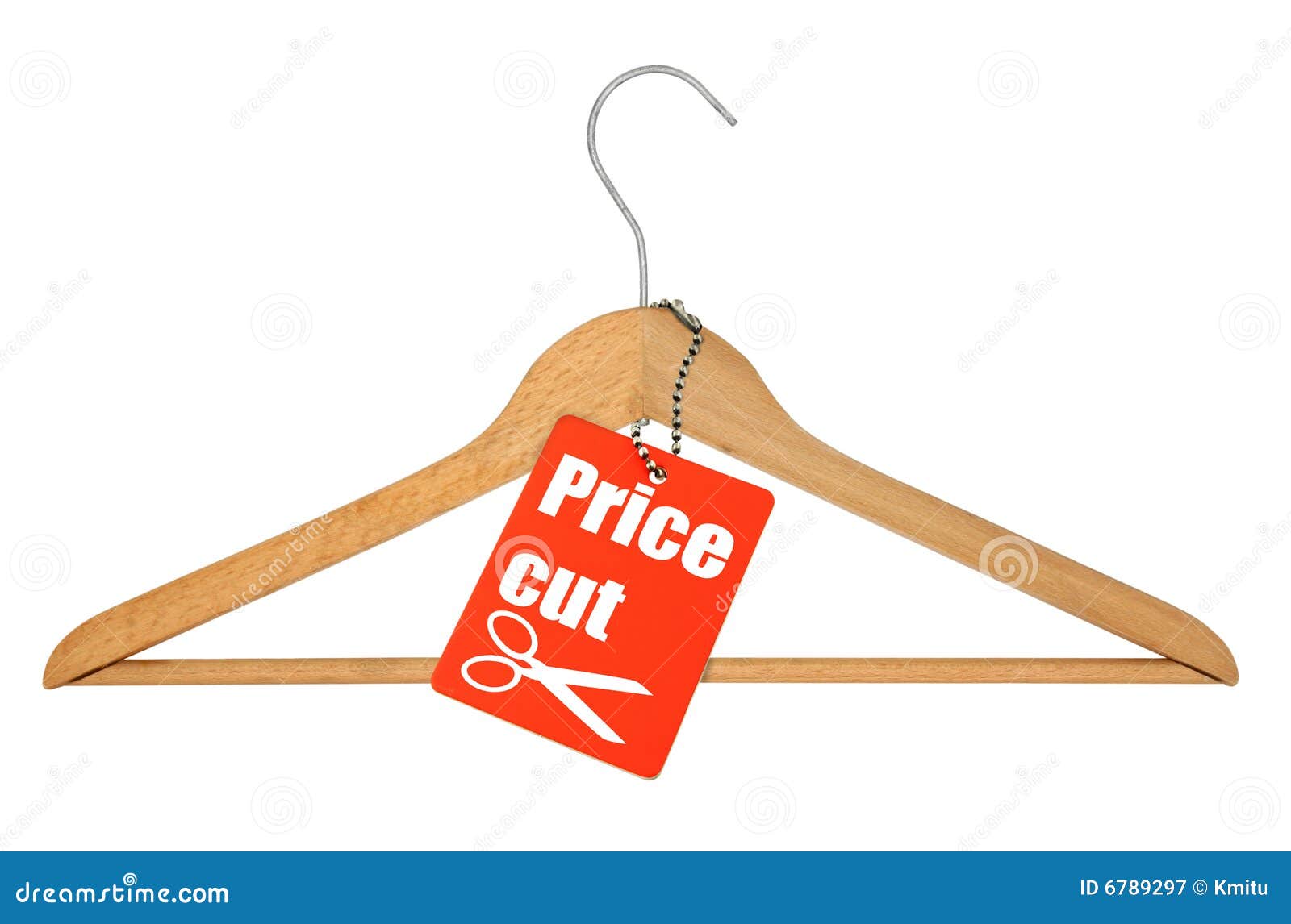 Hanger With A Price Tag Sale And Wardrobe Stock Image CartoonDealer