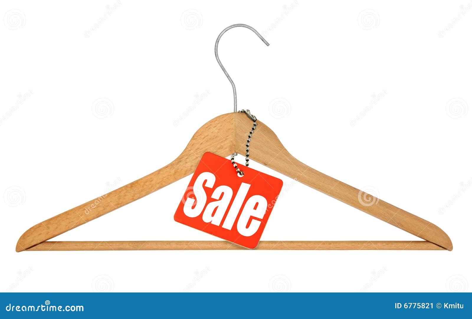Coat hanger and sale tag stock image. Image of coat, object 6775821