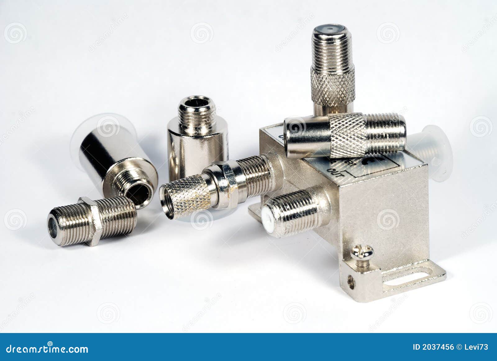 Coaxial accessories stock photo. Image of video, plug 2037456