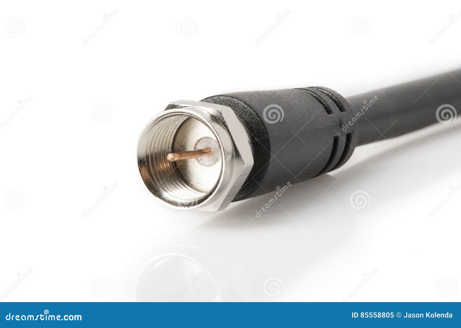 Coaxial cable closeup stock image. Image of communication 85558805