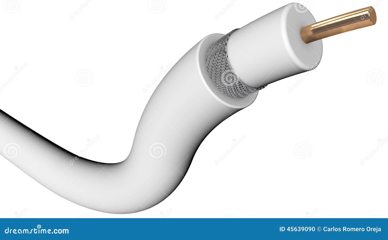 Coaxial cable stock illustration. Illustration of cover 45639090