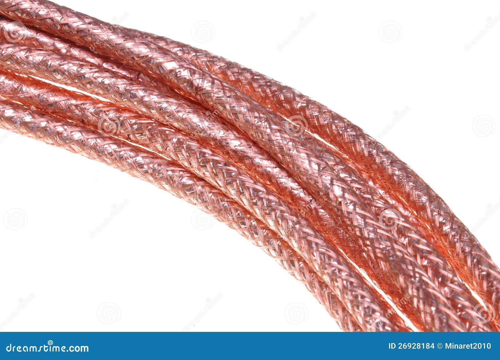 Coaxial Cables Braided Copper Stock Photo Image of electric, industrial 26928184