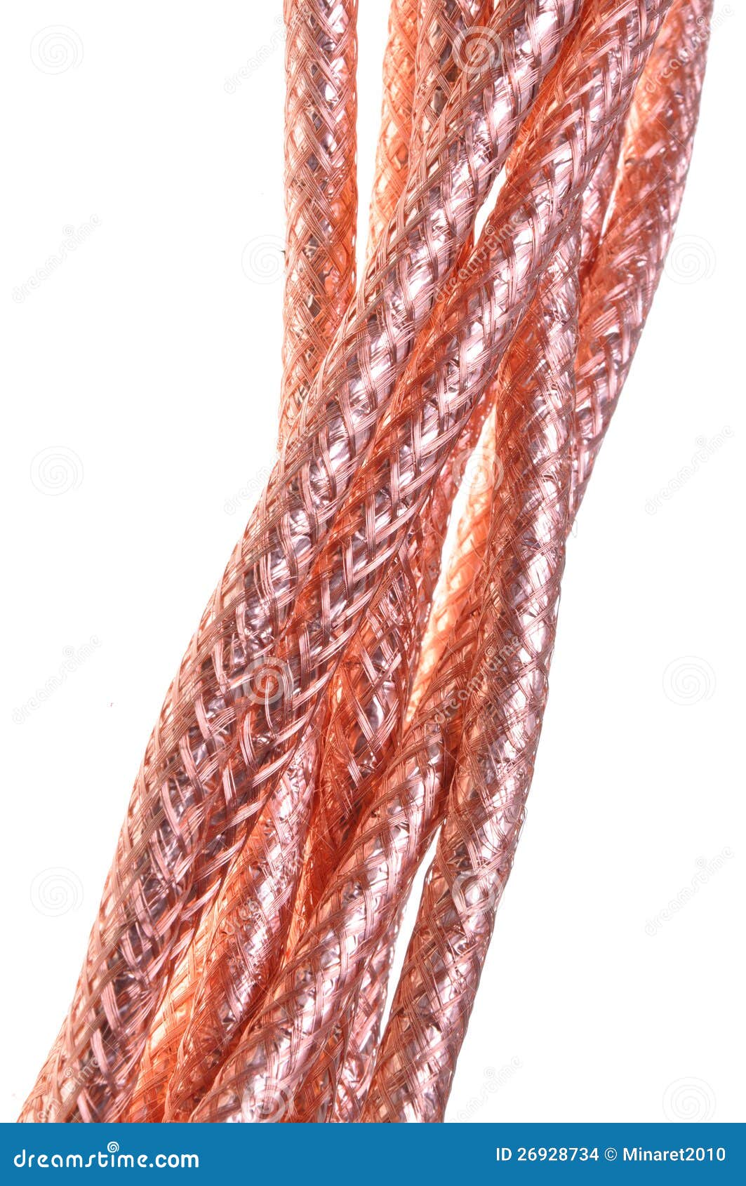 Coaxial Cables Braided Copper Stock Photo Image of connection, conductor 26928734