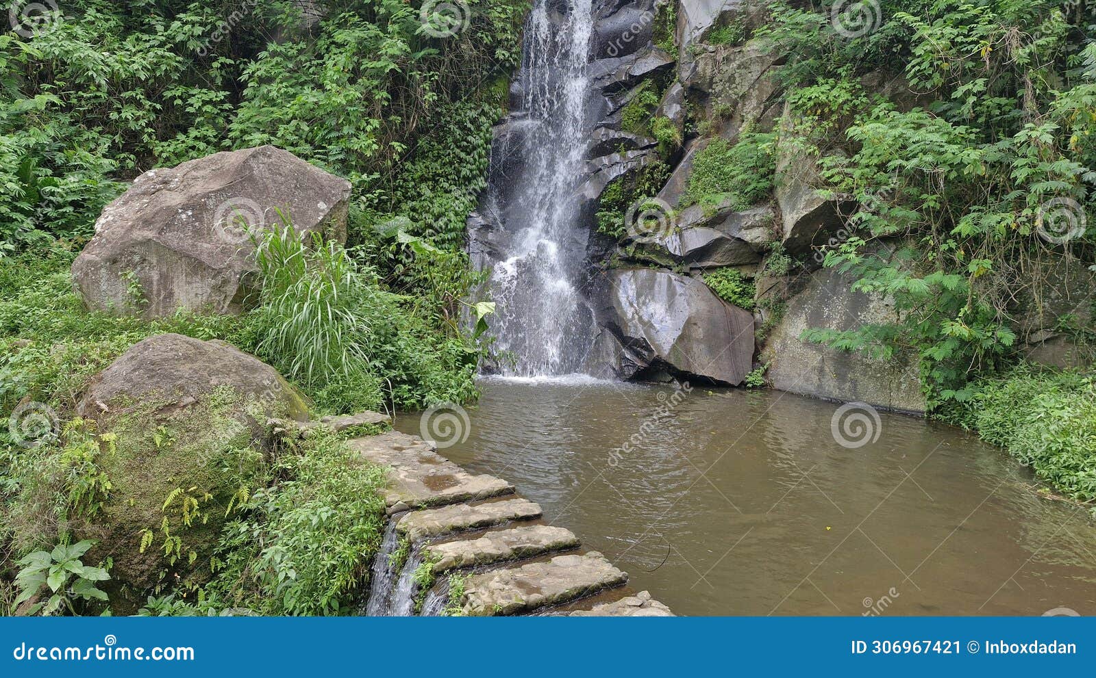 coban putri waterfall, batu city, malang