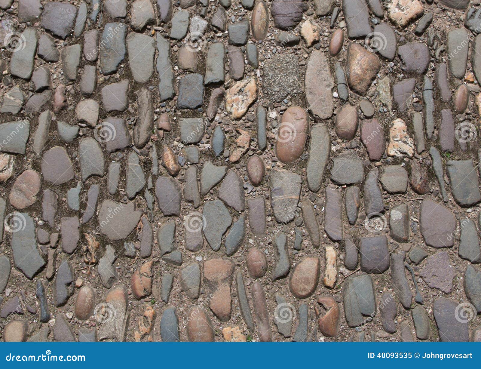 Cobbled Street stock image. Image of worn, cobbles, cobblestones 40093535