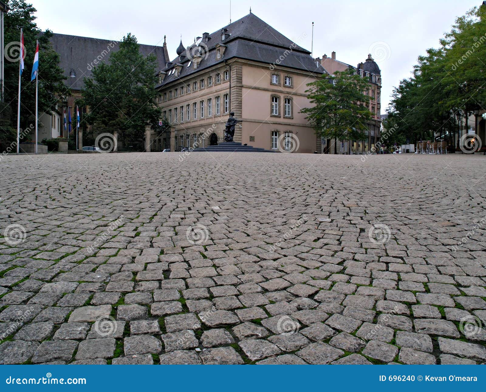 Cobblestone courtyard stock photo. Image of square, distance 696240