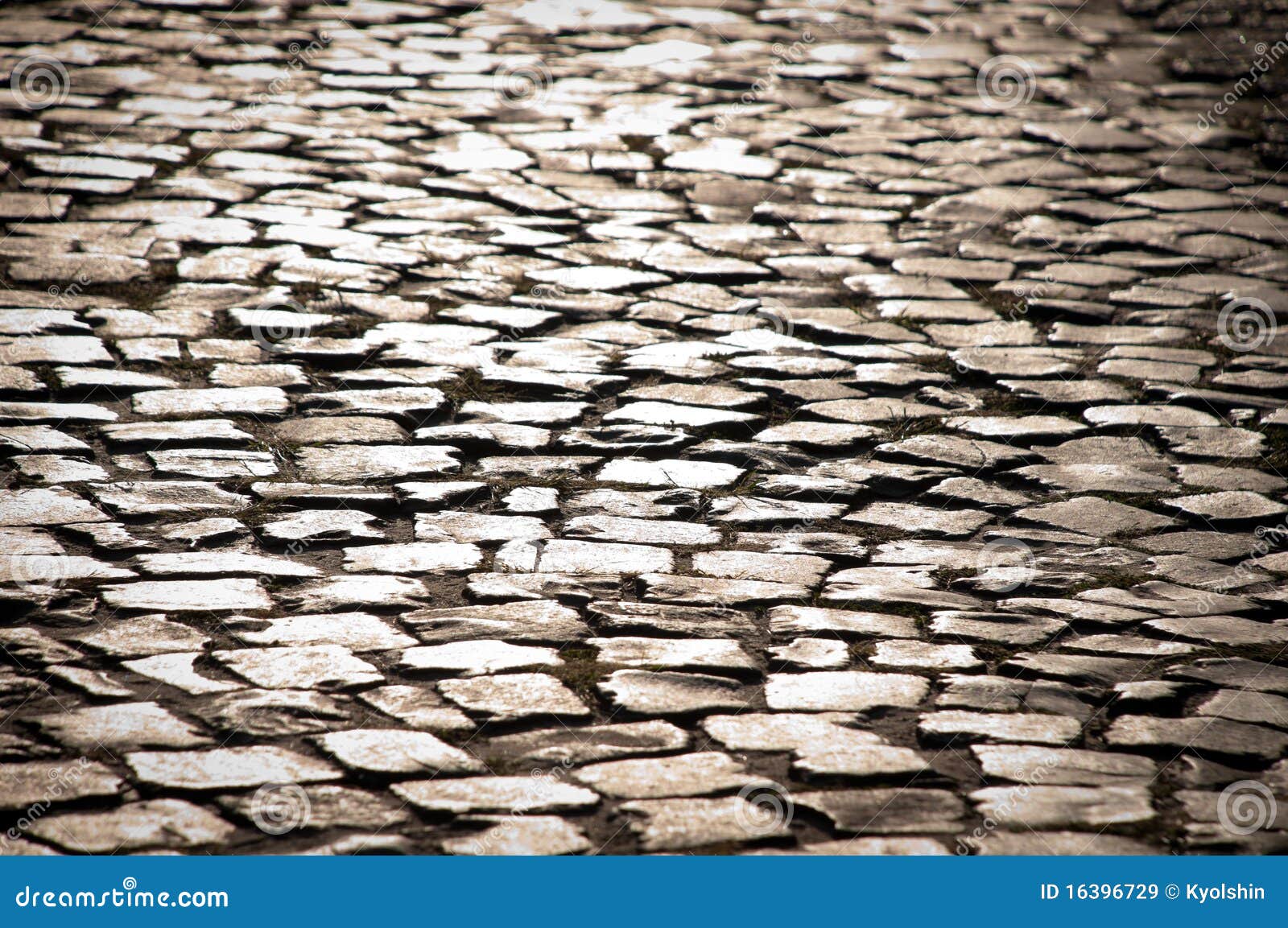 Cobblestone road stock image. Image of historic, pathway 16396729