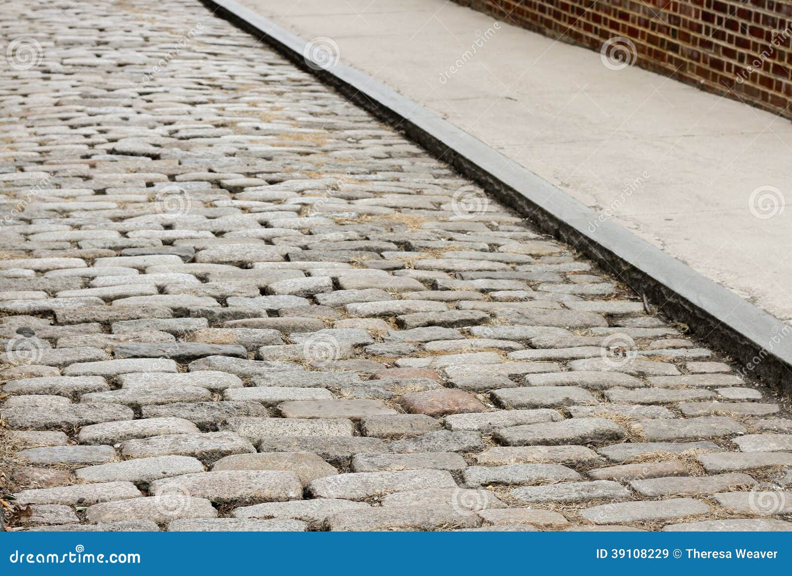 Cobblestone Street stock image. Image of granite, boulevard 39108229