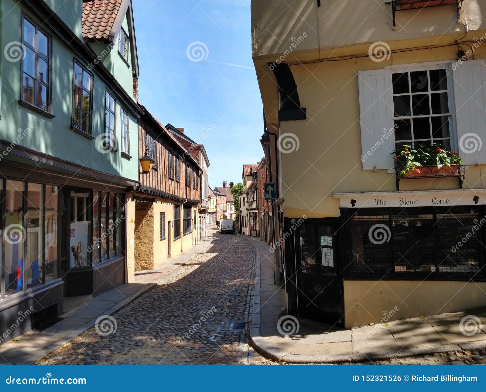 PHOTO  ELM HILL NORWICH A PRETTY LITTLE STREET LARGELY REBUILT AFTER A FIRE OF 1 