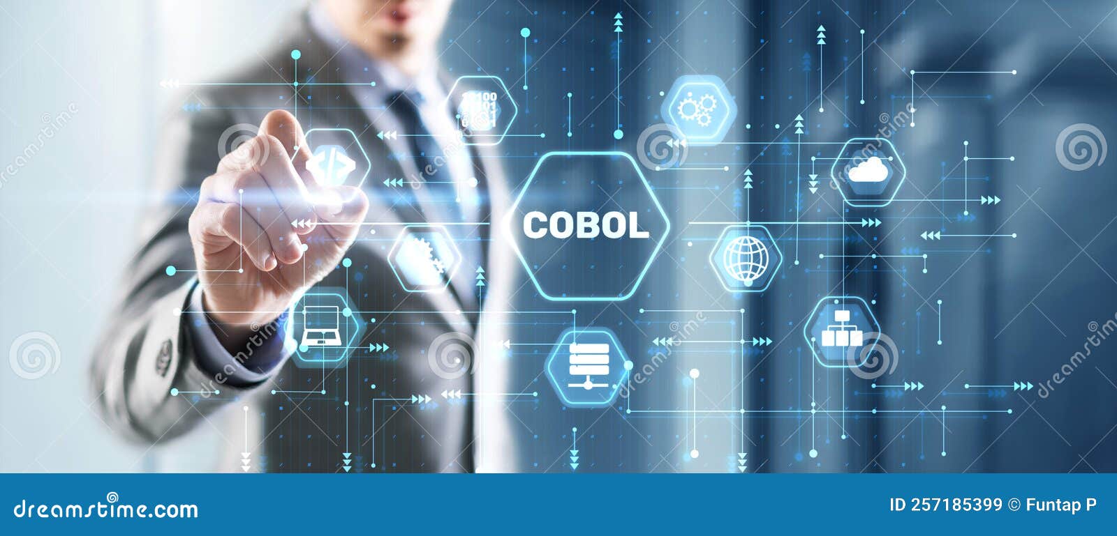 cobol. common business oriented language. computer programming language ed for business use