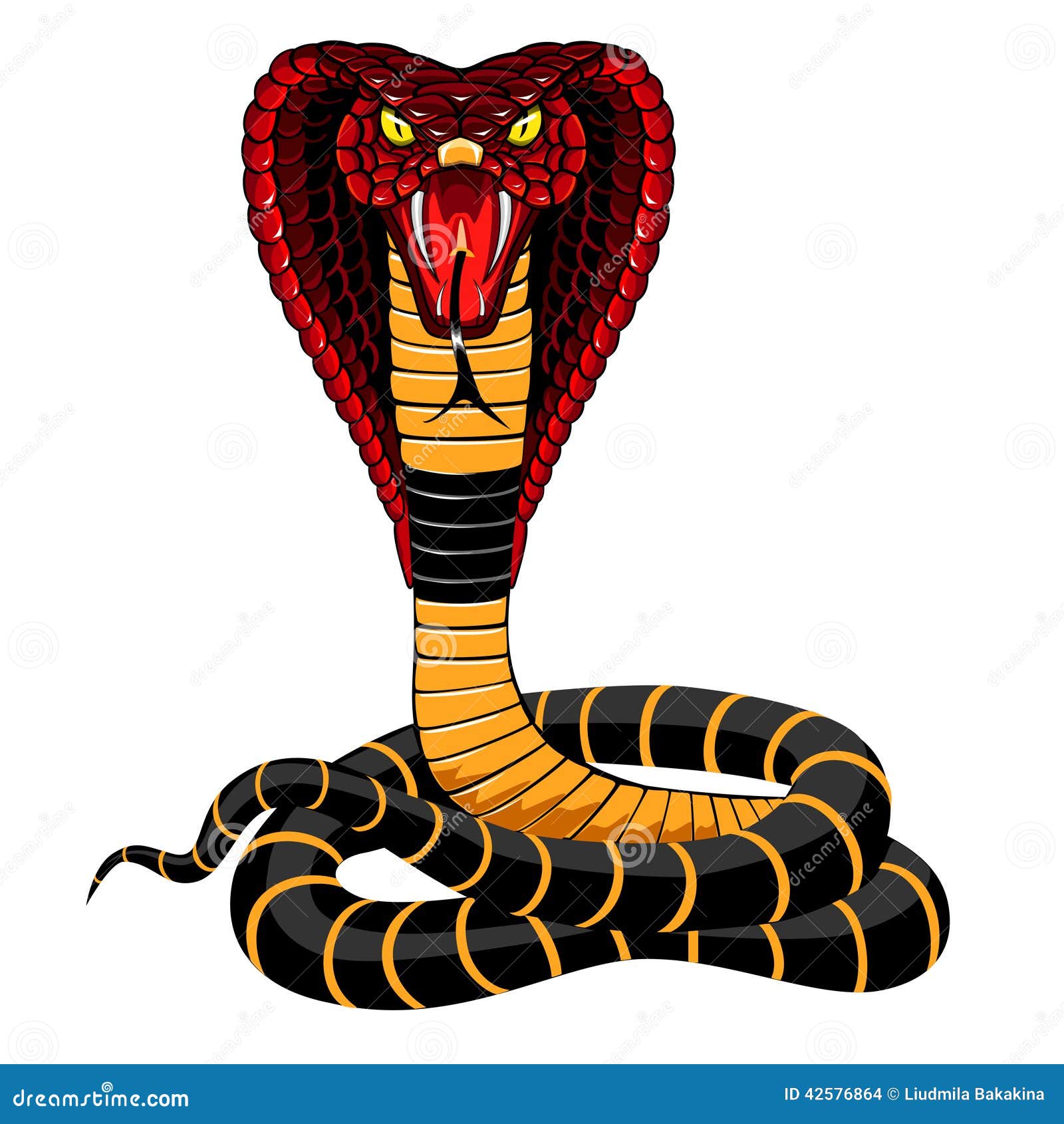 Desenho Animado Doodle Cobra Medieval imagem vetorial de lineartestpilot©  225616402