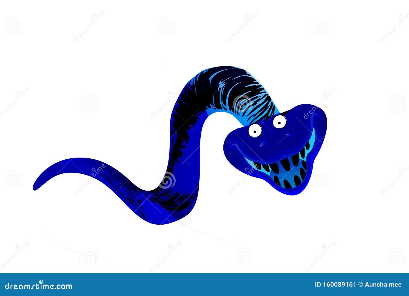 Cobra Da Serpente 3D Isolada Em Um Branco Ilustração Stock - Ilustração de  perigo, levantado: 9571680