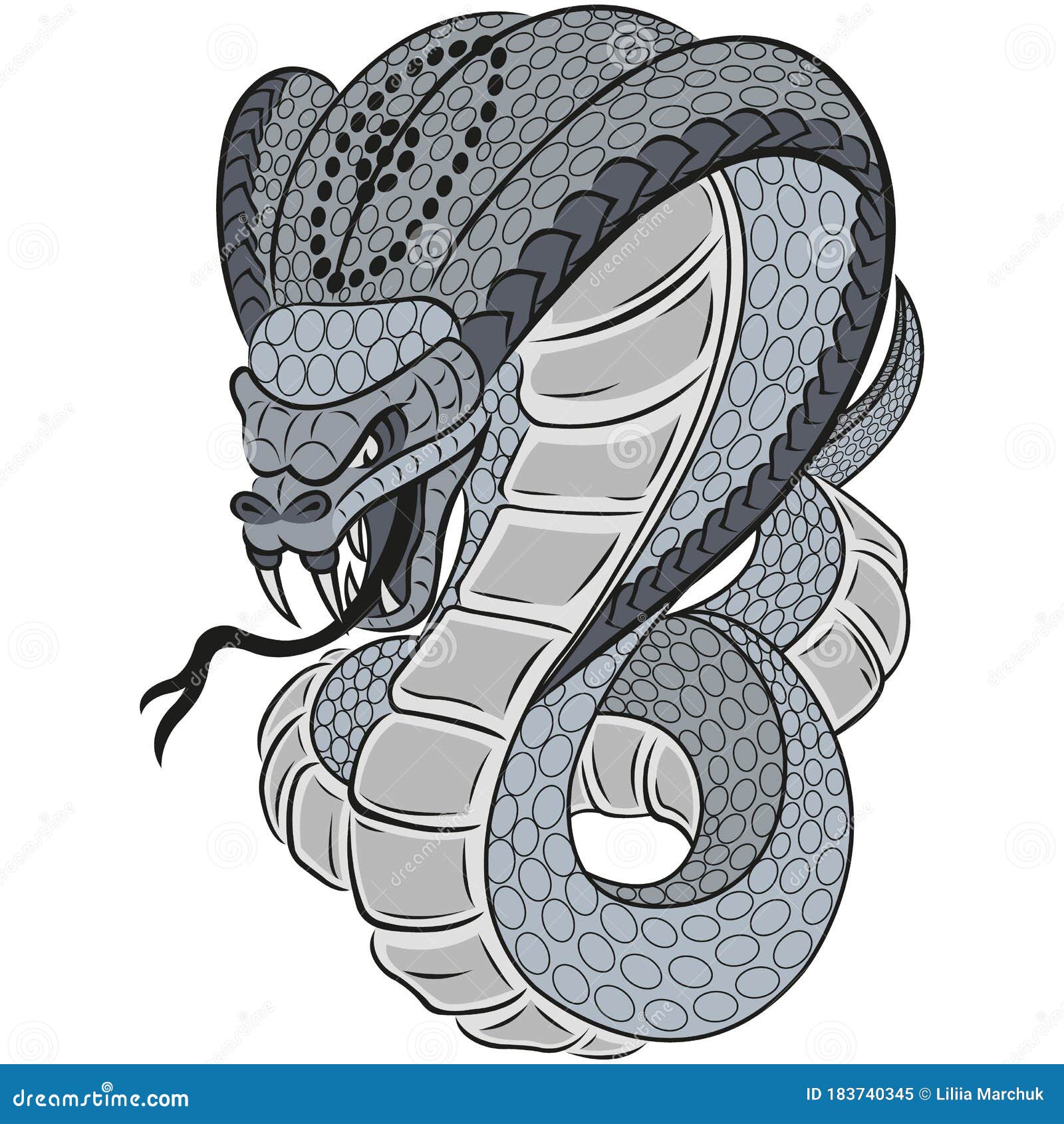 Cobra e maçã ilustração stock. Ilustração de tinta, réptil - 157164734