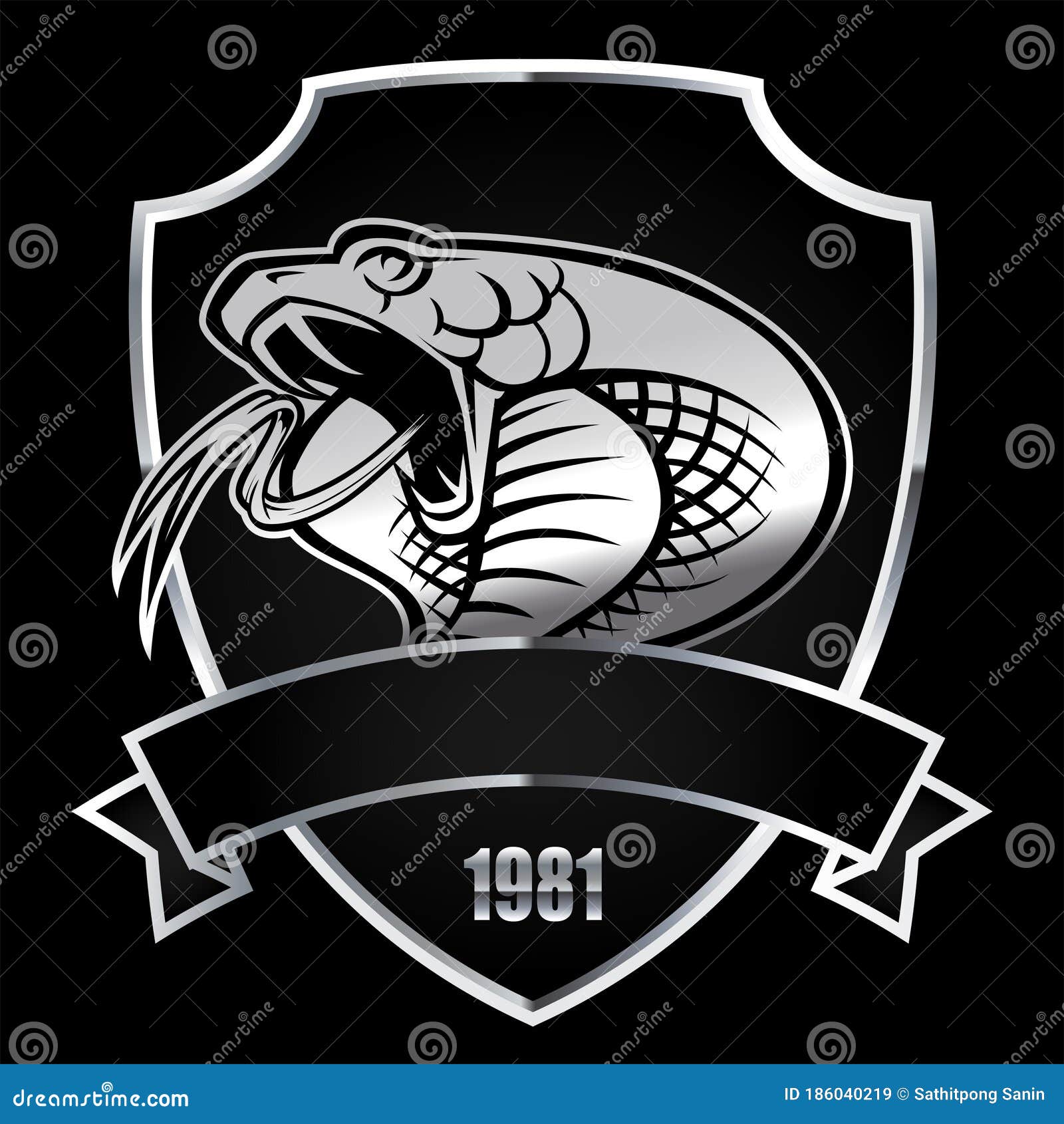 Bạn muốn thiết kế logo độc đáo, ấn tượng? Đừng bỏ qua hình ảnh đầu rắn cobra bạc trên nền đen. Sự uyển chuyển, đáng sợ của đầu rắn sẽ tạo nên một bộ logo khó quên để đại diện cho thương hiệu của bạn.