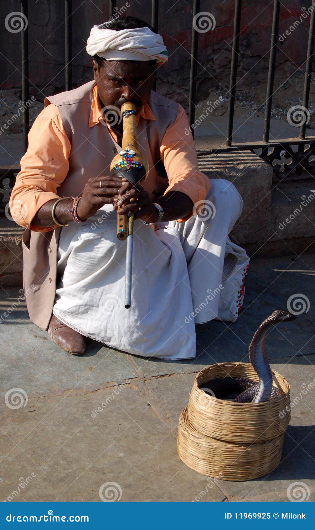 Cobra snake dance editorial image. Image of seller, flute 11969925