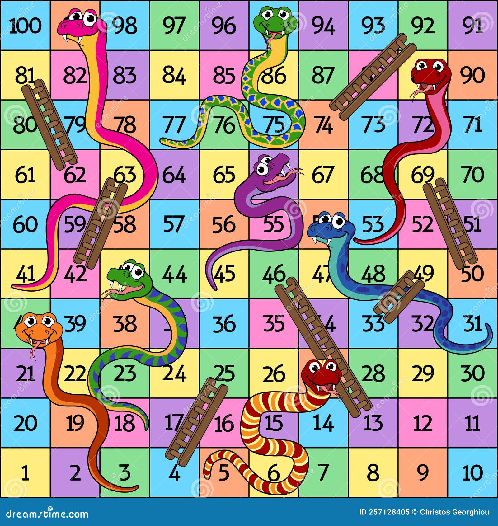 Jogo da serpente ilustração stock. Ilustração de positivo - 2909961