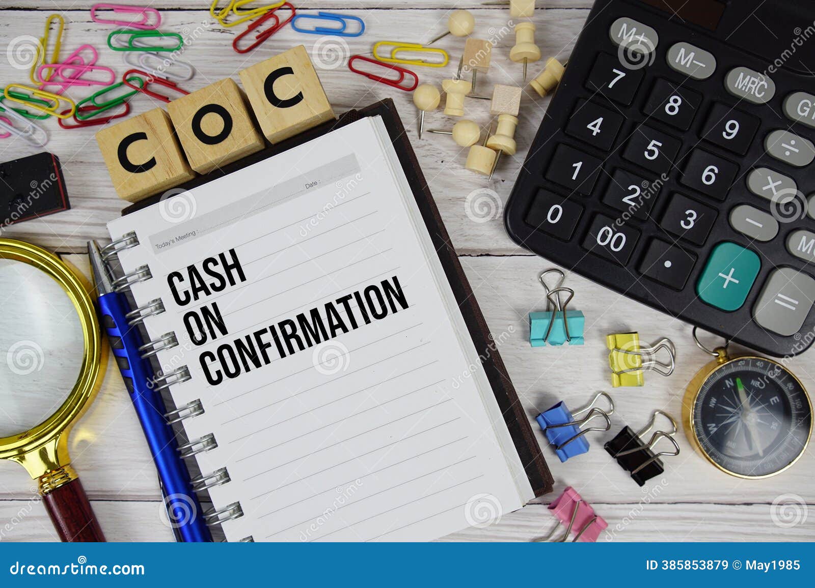 COC - Cash on Confirmation Acronym on Notepad, Business and Financial  Concept Stock Image - Image of receipt, sale: 385853879