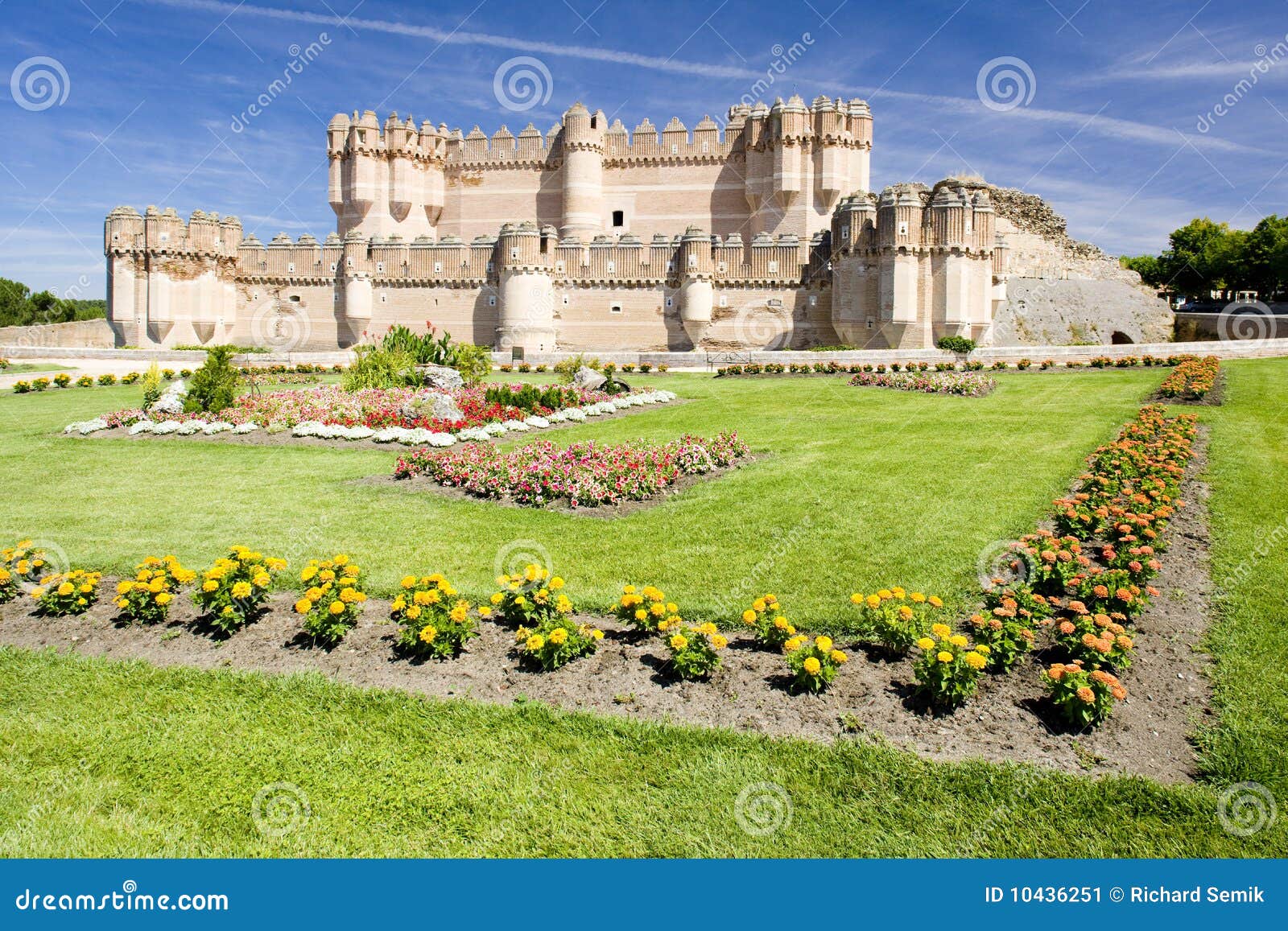 Coca Castle stock image. Image of castilla, fort, locations - 10436251