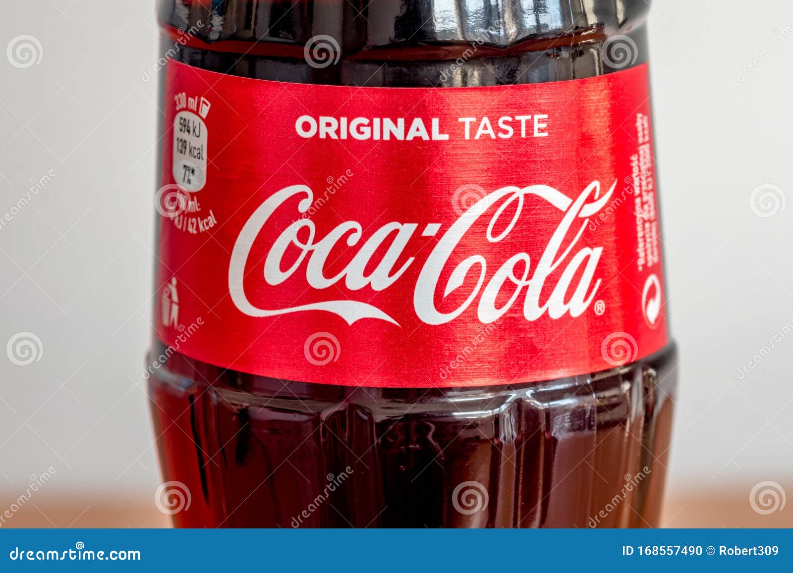 Coca Cola Etikett Pa Glasflaska Redaktionell Foto Bild Av Beverly Amerikansk