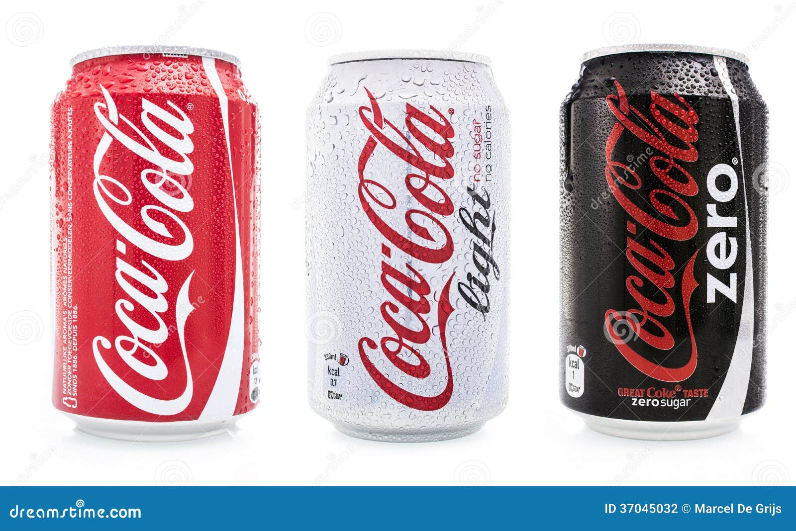 Coca Cola Light, Zero and Normal Photography - Image of soda: 37045032