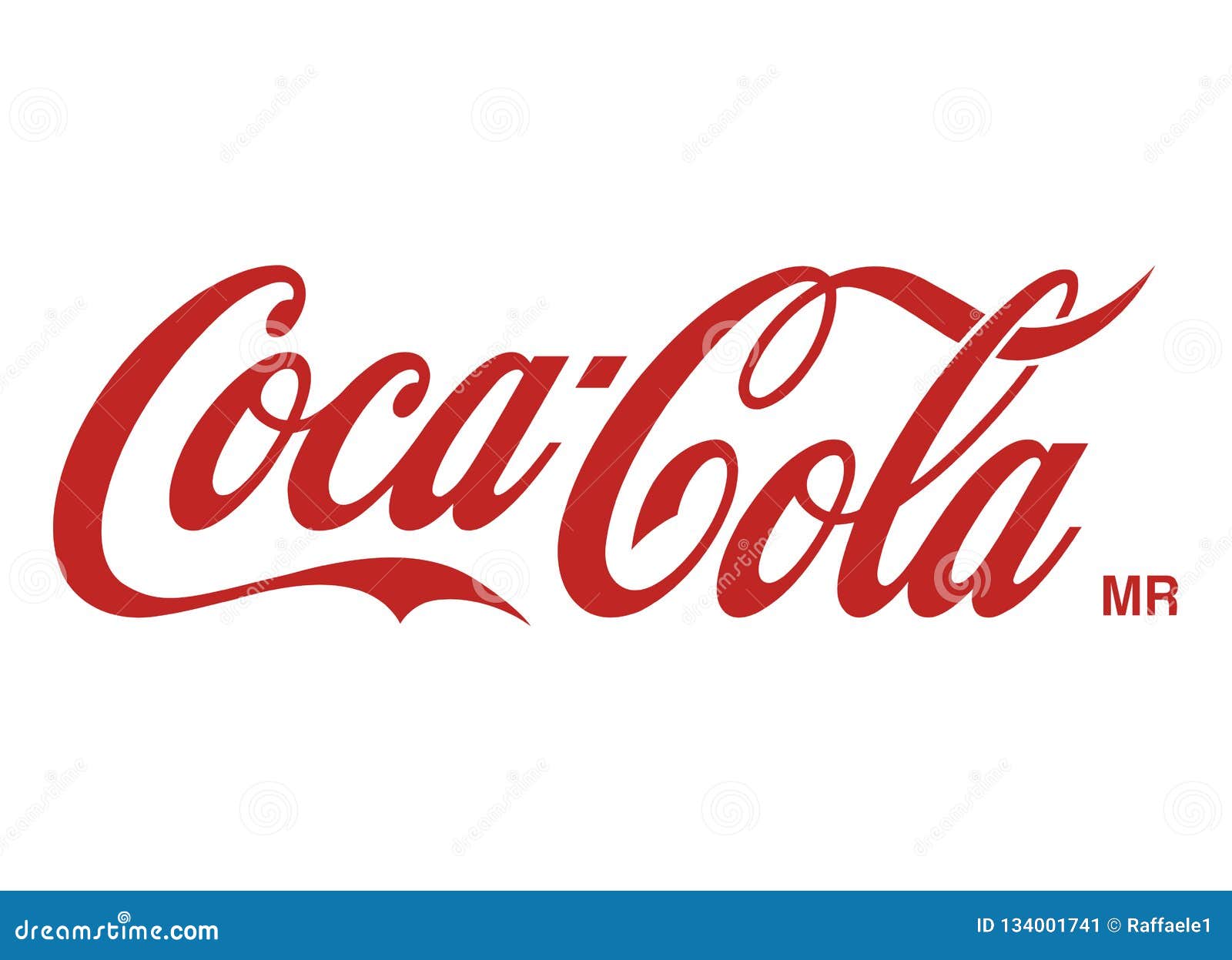 Coca Cola On Glossy Office Wall Realistic Texture Editorial Photo