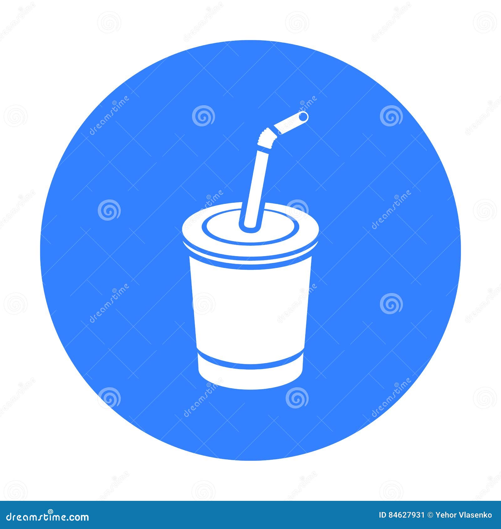 Coca-Cola Vector Icon in Black Style for Web Stock Vector