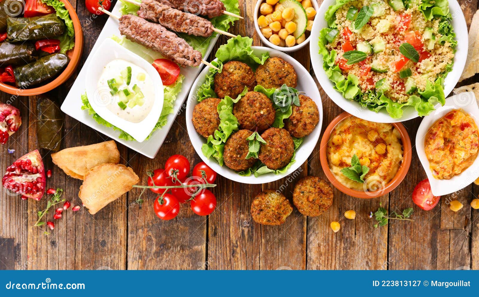 Cocina De Oriente Medio O árabe Imagen de archivo - Imagen de comida,  carne: 223813127