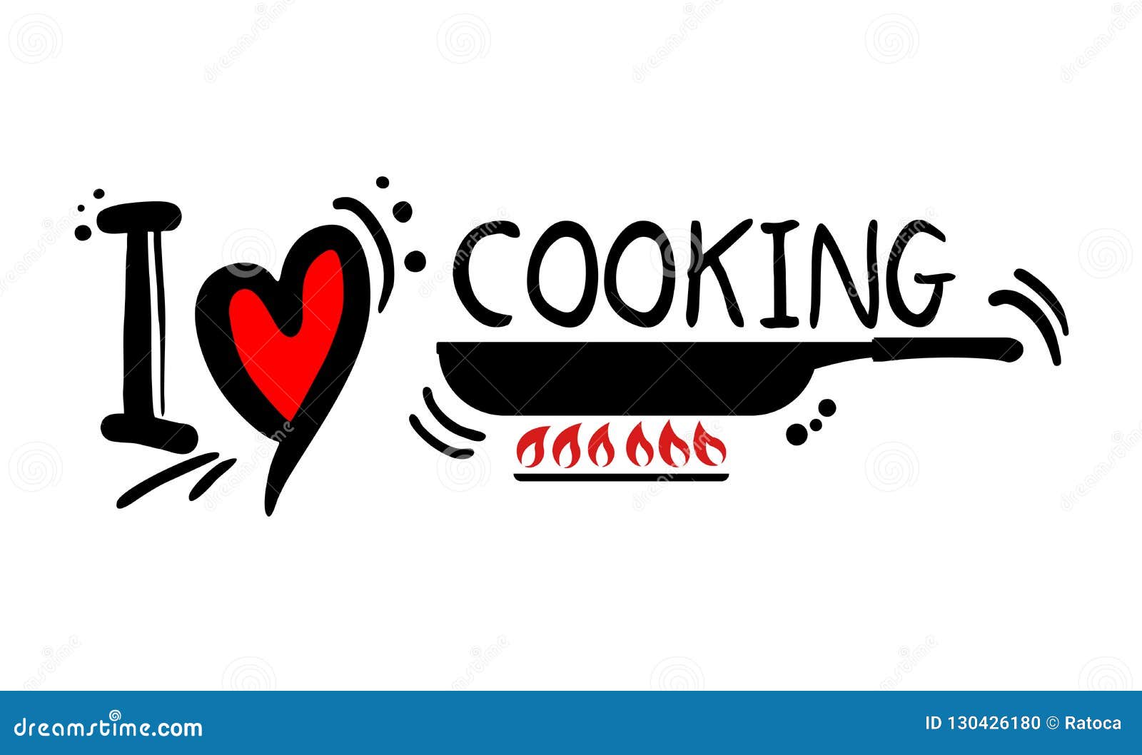 Cocinar El Mensaje Del Amor Ilustración del Vector - Ilustración de  mensaje, restaurante: 130426180
