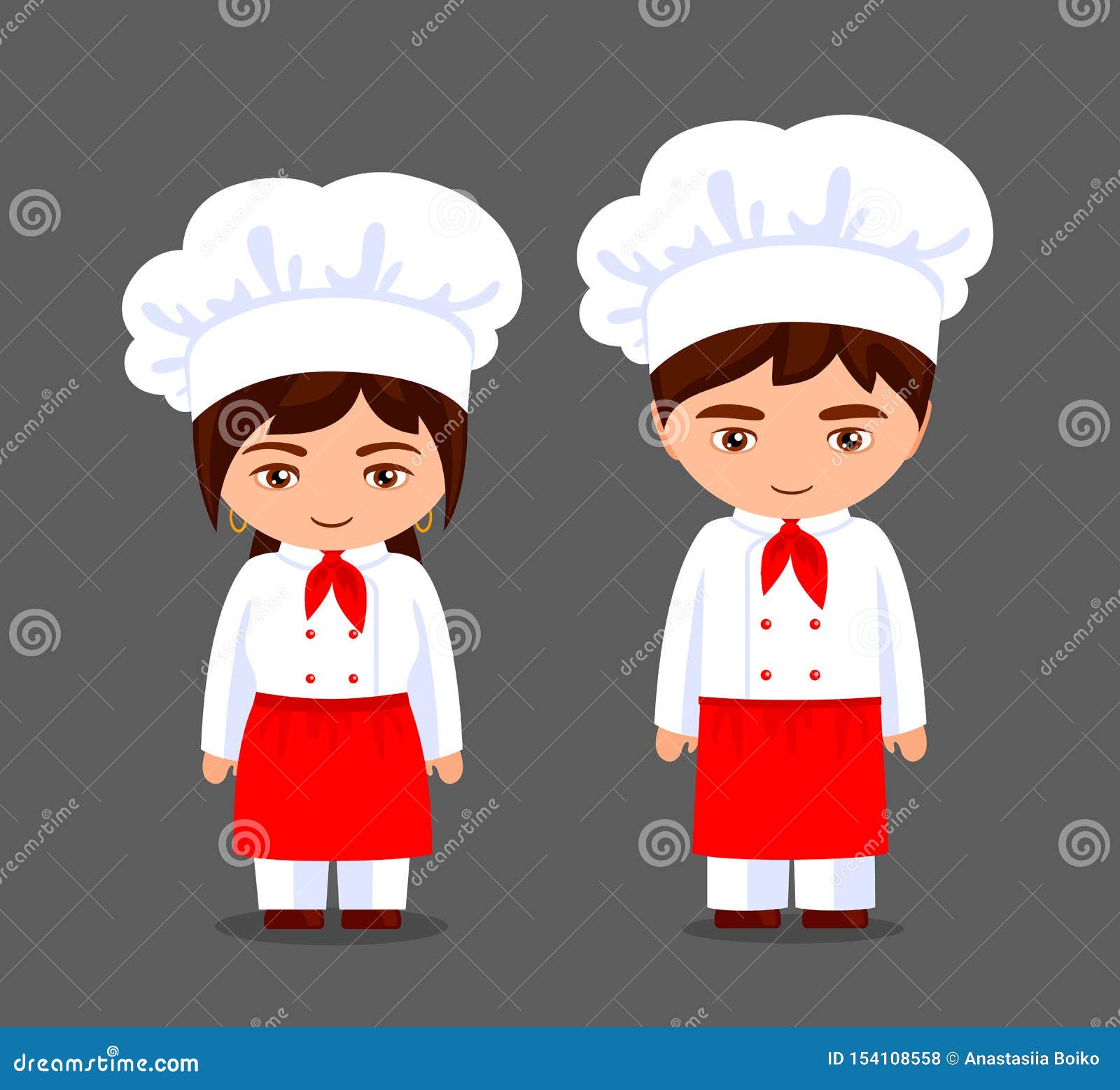 picture Chef Animado Niña casquillo del cocinero ni os personajes