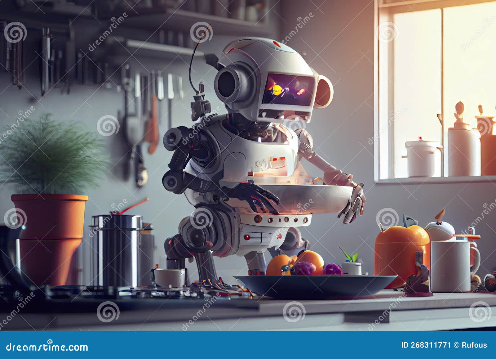 Robot Inteligente Limpia Casa Moderna. Internet De Cosas. Gadgets Para El  Hogar Inteligentes Stock de ilustración - Ilustración de equipo, polvoreda:  275957963