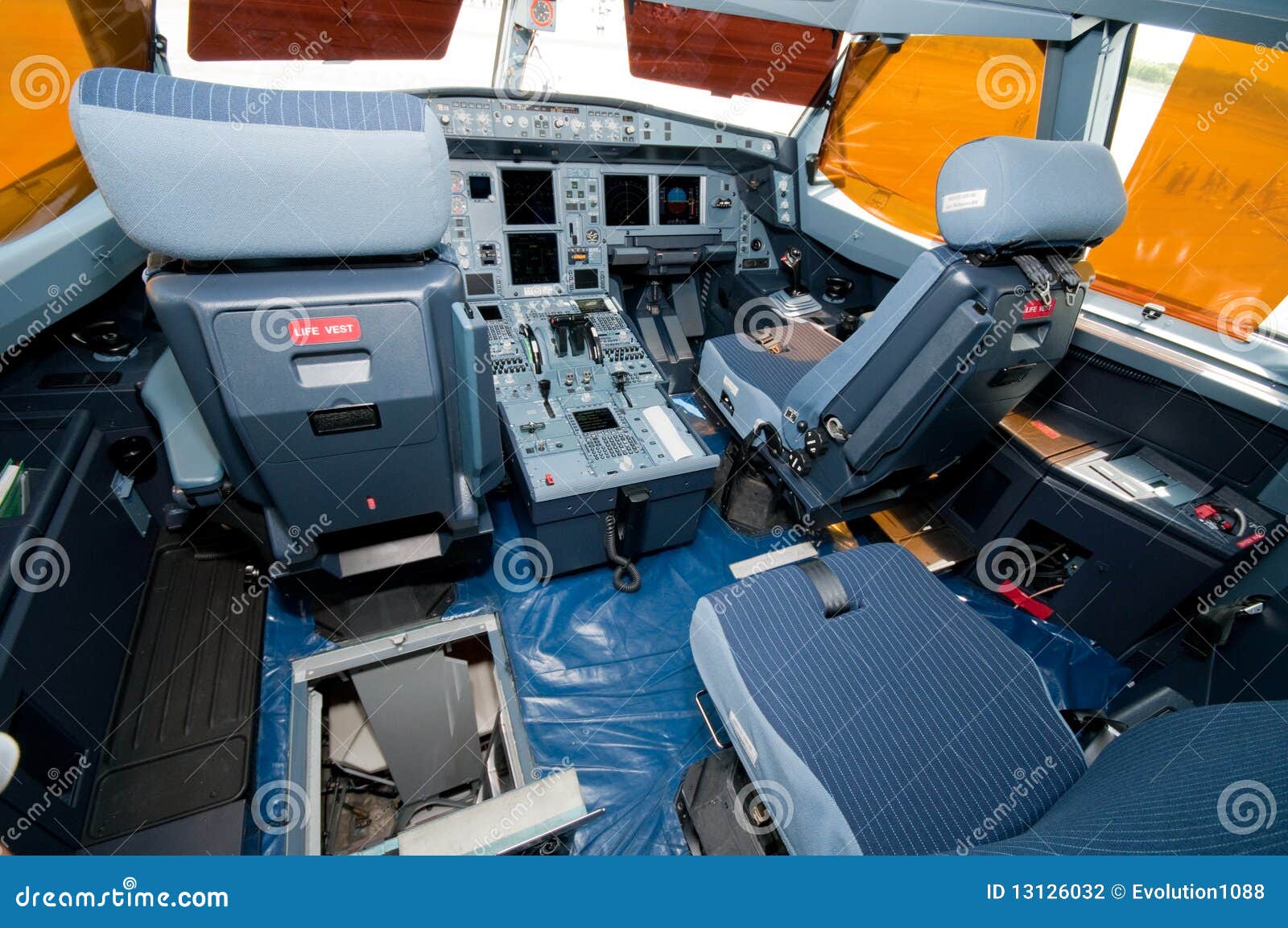 Cockpit Of New Airbus A320 200f Editorial Photography