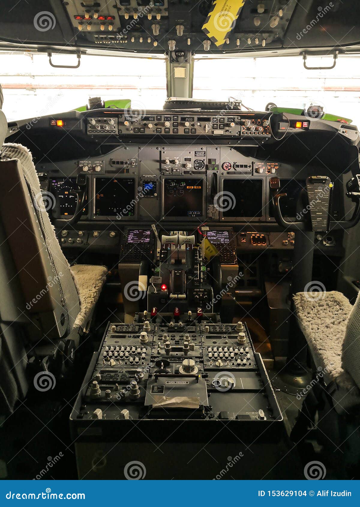 The Cockpit View Of A Boeing 737 800 Editorial Stock Image