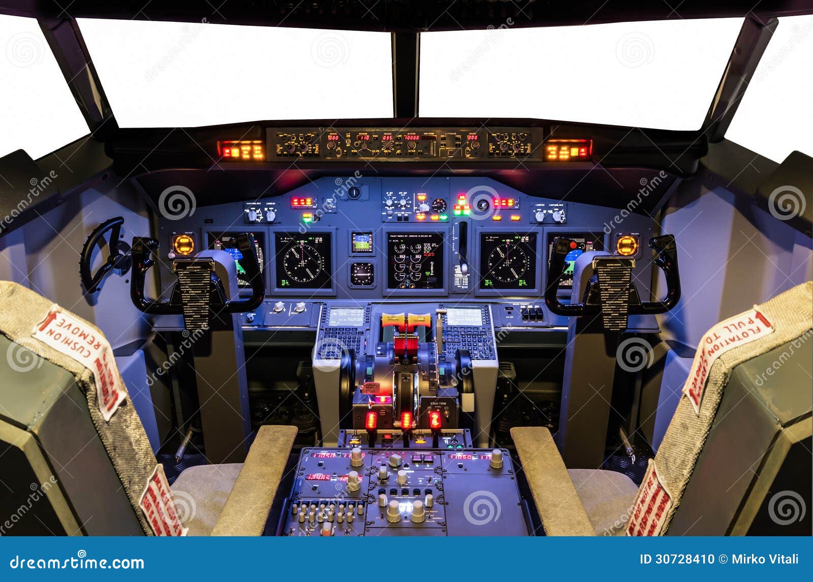 Cockpit Von Selbst Gemachten Flight Simulator Boeing 737