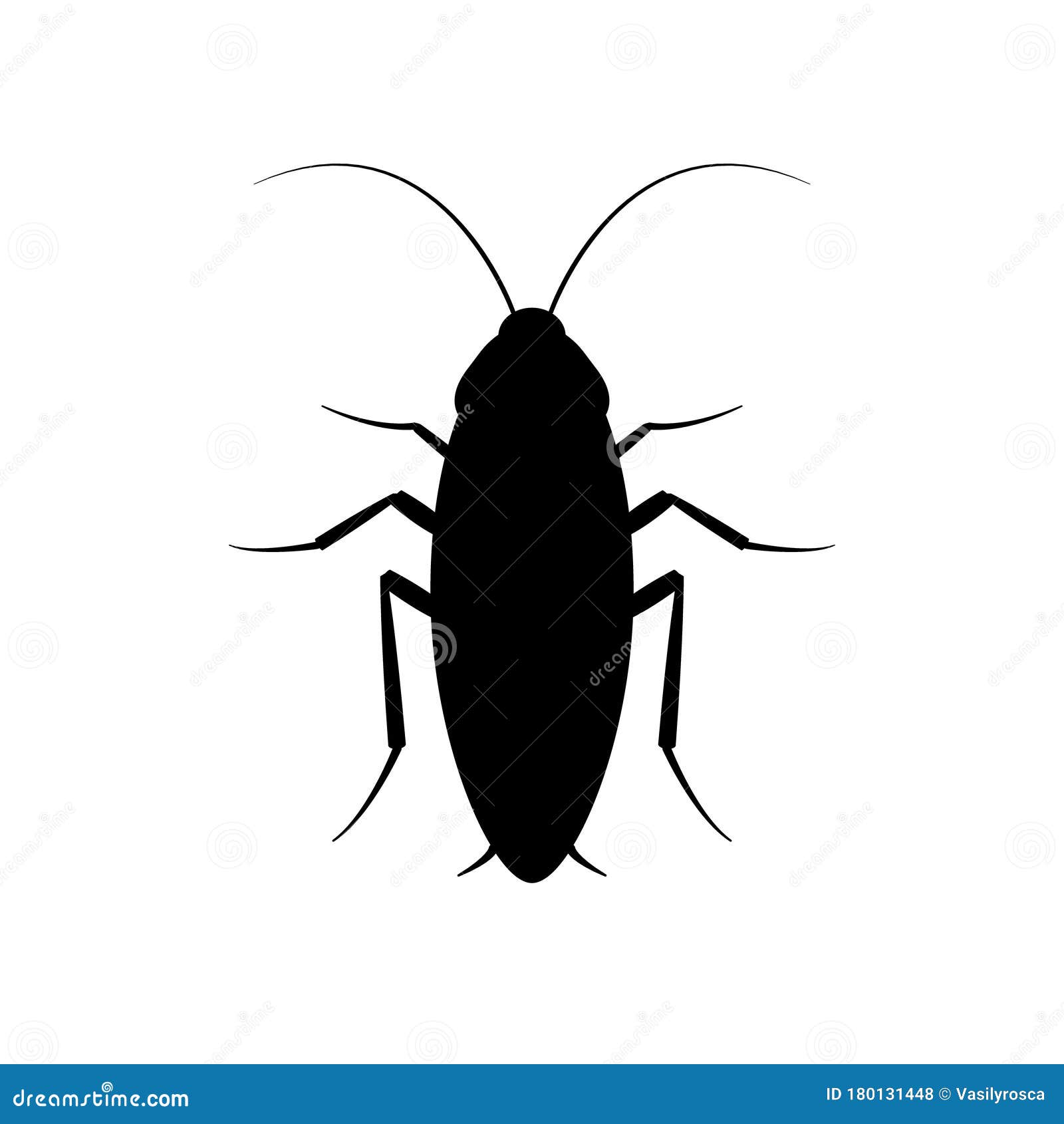 cockroach bug  icon. roach silhouette insect black icon  pest.