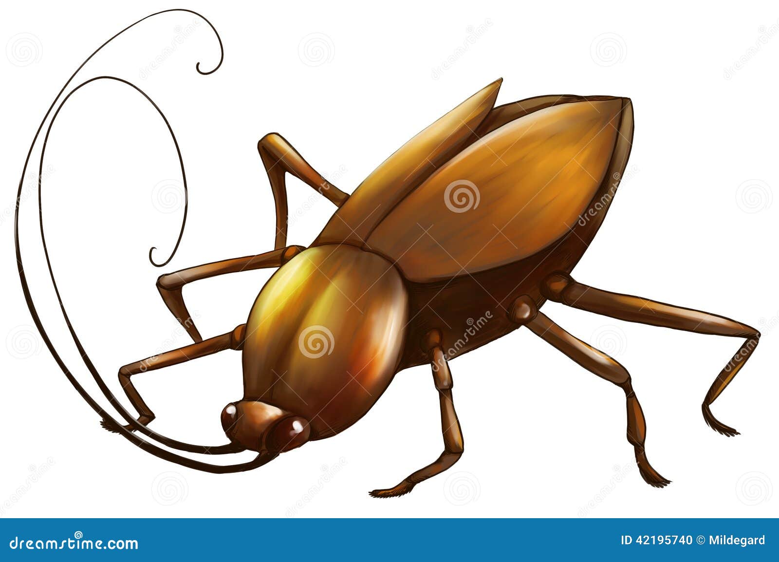 Cockroach Digital Art Stock Illustration - Image: 42195740