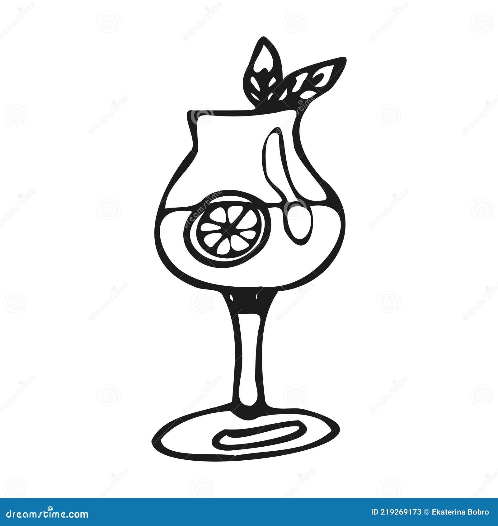 Ink drawing cocktail hi-res stock photography and images - Alamy
