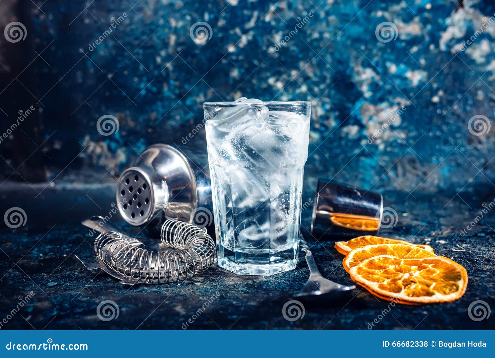 Cocktail at Bar, Pub or Restaurant. Refreshment Alcoholic Beverage