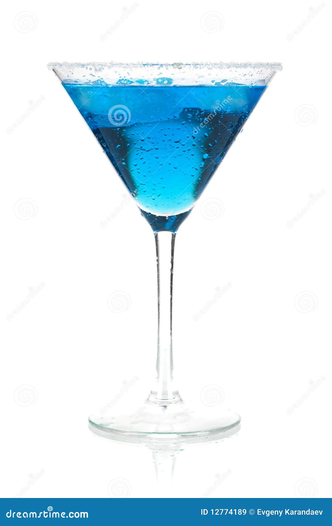 Cocktail Collection - Blue Martini Stock Image - Image of closeup ...