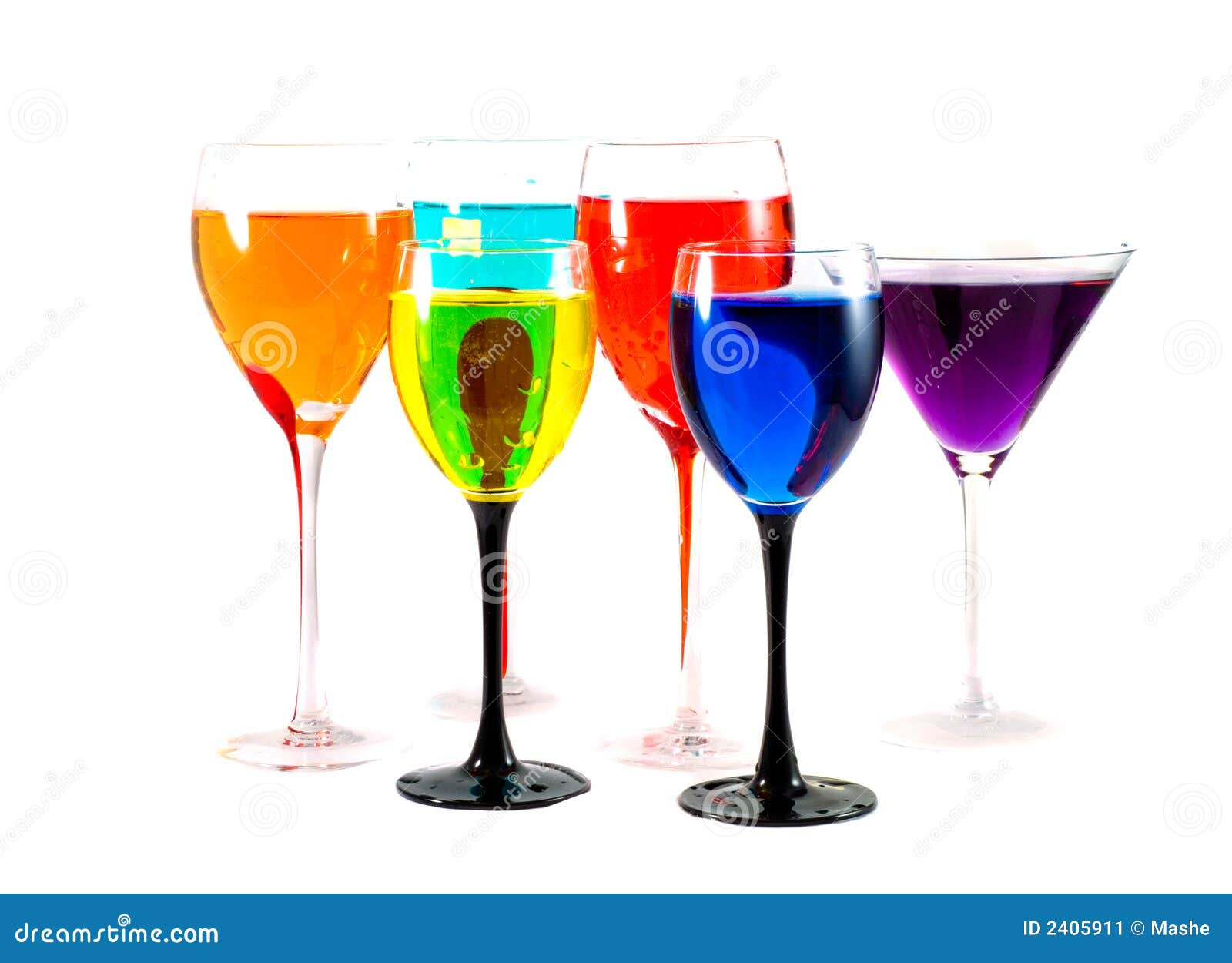 Cocktail Glasses Closeup stock image. Image of food, liquid 2405911