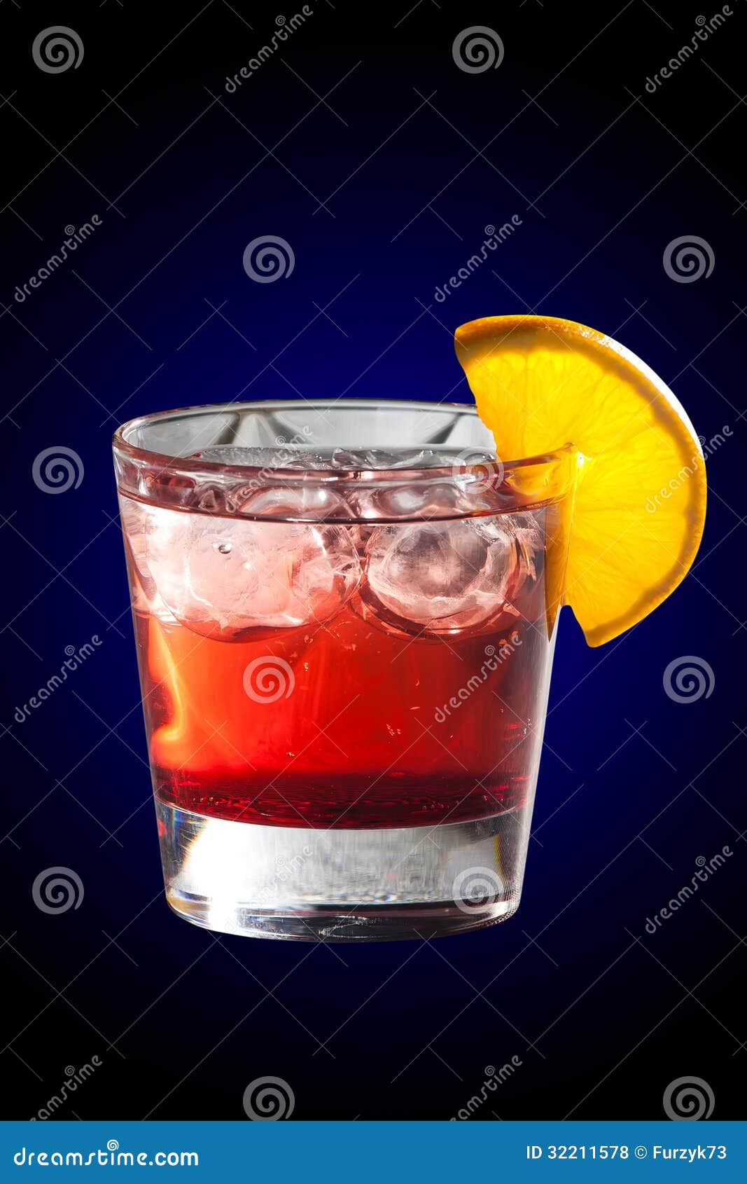 cocktail with grenadine juice and lemon