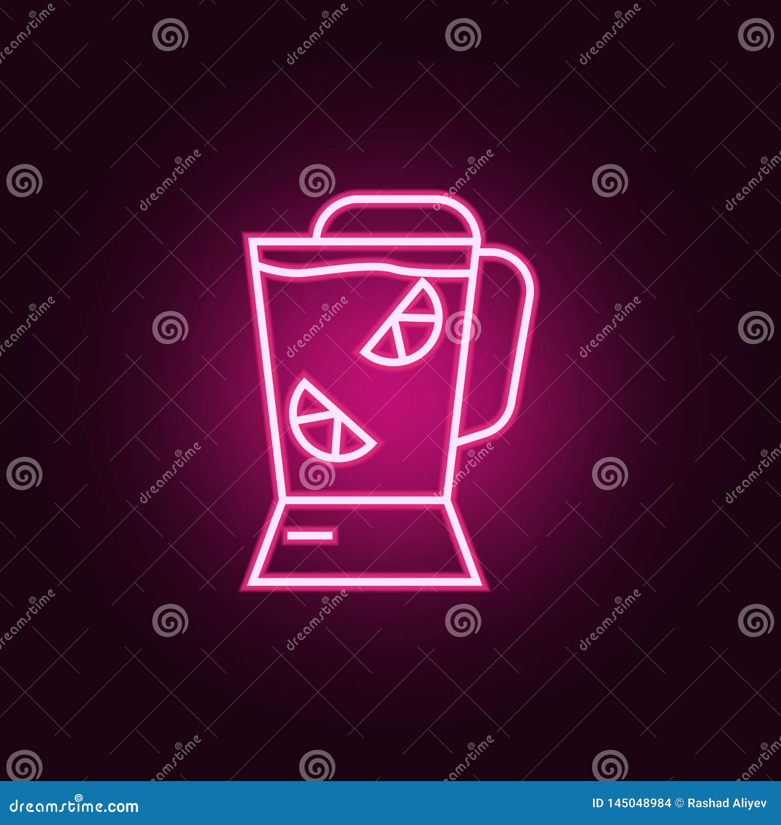 Cocktail Mixer Icon. Elements of  in Neon Style Icons Stock