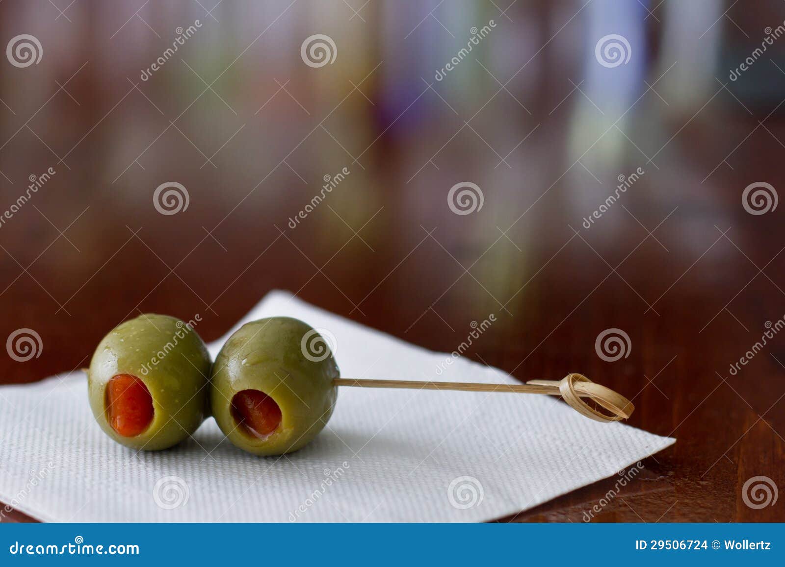 Cocktail olives stock photo. Image of napkin, stuffed 29506724